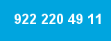 922 220 49 11
